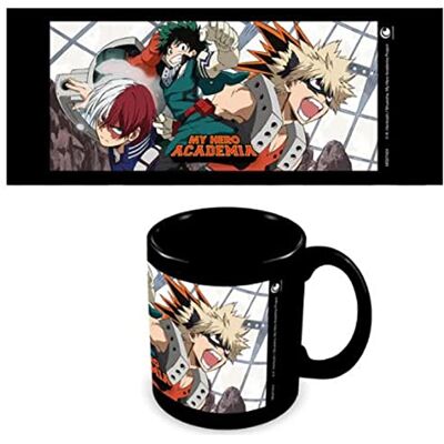 Pyramid Mug My Hero Academia 325 ml Tasse à café en céramique noire dans une boîte cadeau Produit officiel My Hero Academia - Publicité Pyramid Mug My Hero Academia 325 ml Tasse à café en céramique noire dans une boîte cadeau Produit officiel My Hero Academia - Publicité