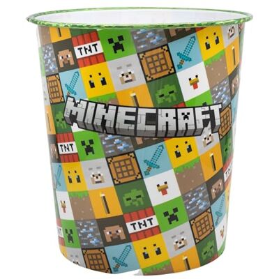 Stor Corbeille à Papier en Plastique Minecraft 9923ml Poubelle Décorative pour Chambre d'Enfant, Design Léger et Résistant pour Garçons et Filles - Publicité Stor Corbeille à Papier en Plastique Minecraft 9923ml Poubelle Décorative pour Chambre d'Enfant, Design Léger et Résistant pour Garçons et Filles - Publicité