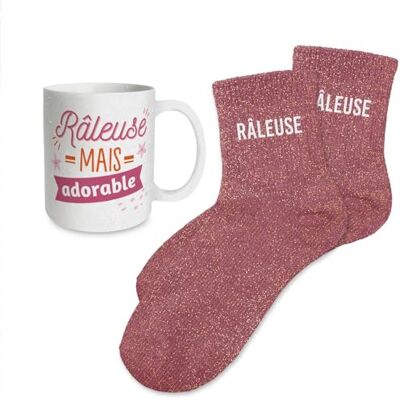 STC Coffret mug chaussettes paillettes raleuse - Publicité STC Coffret mug chaussettes paillettes raleuse - Publicité