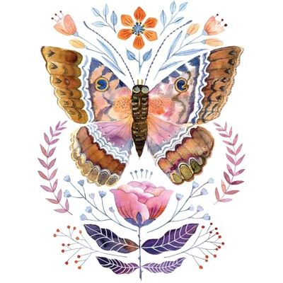PPD Lot de 20 serviettes en papier avec motif : papillons et fleurs Composition naturelle Conviennent également pour le découpage et la technique des serviettes 33 x 33 cm - Publicité PPD Lot de 20 serviettes en papier avec motif : papillons et fleurs Composition naturelle Conviennent également pour le découpage et la technique des serviettes 33 x 33 cm - Publicité