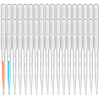 HUAZIZ Lot de 100 Pipettes de Transfert en Plastique 3 ML Gradué Jetable Pipettes De Mesure pour Transfert Des Huiles Essentielles Mélange De Parfum Peintures Acryliques et Lab (Transparent) - Publicité HUAZIZ Lot de 100 Pipettes de Transfert en Plastique 3 ML Gradué Jetable Pipettes De Mesure pour Transfert Des Huiles Essentielles Mélange De Parfum Peintures Acryliques et Lab (Transparent) - Publicité