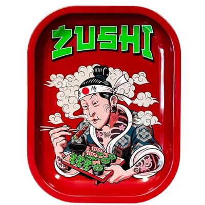 Smokerhontas Zushi Rolling Tray Petit plateau tournant pour sushi 18 x 14 x 1,5 cm - Publicité Smokerhontas Zushi Rolling Tray Petit plateau tournant pour sushi 18 x 14 x 1,5 cm - Publicité