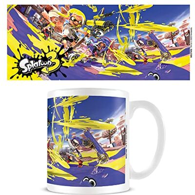 Pyramid Splatoon Tasse à café en céramique (motif graffiti) 325 ml pour homme et femme Produit officiel Blanc - Publicité Pyramid Splatoon Tasse à café en céramique (motif graffiti) 325 ml pour homme et femme Produit officiel Blanc - Publicité