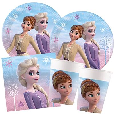Procos Set de fête S La Reine des Neiges 2 Wind Spirit, 52 pièces, 16 Assiettes, 16 gobelets, 20 Serviettes, Vaisselle jetable, Vaisselle de fête, décoration de Table - Publicité Procos Set de fête S La Reine des Neiges 2 Wind Spirit, 52 pièces, 16 Assiettes, 16 gobelets, 20 Serviettes, Vaisselle jetable, Vaisselle de fête, décoration de Table - Publicité