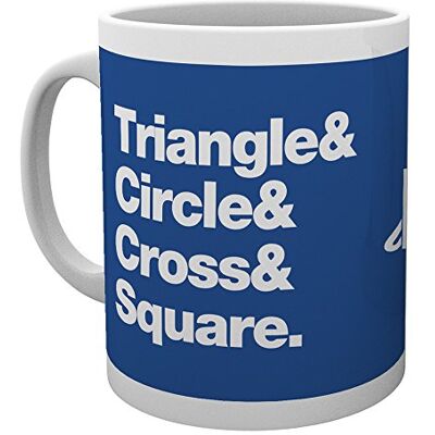 GB eye LTD, Playstation, Cercle Carré Croix Triangle, Tasse - Publicité GB eye LTD, Playstation, Cercle Carré Croix Triangle, Tasse - Publicité