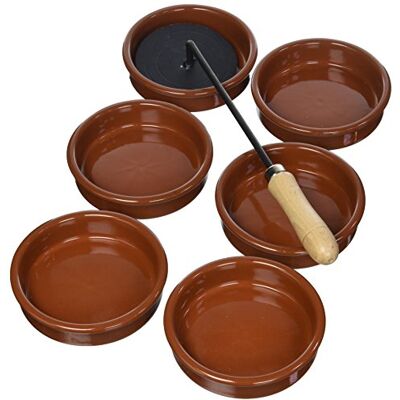 MSV R0112/6PR Service à Crème Brulée Coton Marron 7 Pièces 40 x 40 x 20 cm - Publicité MSV R0112/6PR Service à Crème Brulée Coton Marron 7 Pièces 40 x 40 x 20 cm - Publicité