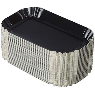 Garcia de Pou García de Pou 100 Unités Mini Plateaux 325 g/m2, 4 x 8 cm Noir Carton - Publicité Garcia de Pou García de Pou 100 Unités Mini Plateaux 325 g/m2, 4 x 8 cm Noir Carton - Publicité