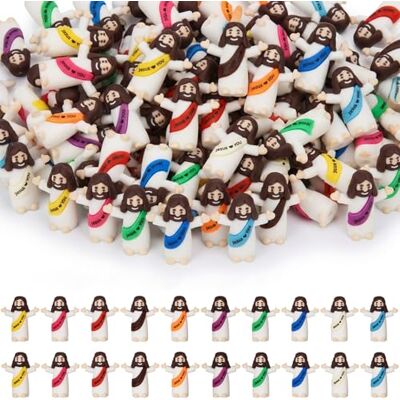 ARCHCRTC Lot de 50 mini figurines de Jésus Jésus vous aime Jésus, petit Jésus à cacher et à chercher cadeaux religieux classiques, cadeau religieux Christ Sauveur Jésus pour le dimanche de Pâques (50, - Publicité ARCHCRTC Lot de 50 mini figurines de Jésus Jésus vous aime Jésus, petit Jésus à cacher et à chercher cadeaux religieux classiques, cadeau religieux Christ Sauveur Jésus pour le dimanche de Pâques (50, - Publicité