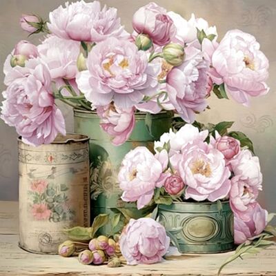 ti-flair Lot de 20 serviettes en papier 33 x 33 cm 3 couches Qualité supérieure et durable Jetables Pour fête, mariage, anniversaire, décoration de table Printemps été Fleurs pivoines vintage - Publicité ti-flair Lot de 20 serviettes en papier 33 x 33 cm 3 couches Qualité supérieure et durable Jetables Pour fête, mariage, anniversaire, décoration de table Printemps été Fleurs pivoines vintage - Publicité