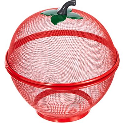 EXCELSA Panier à fruits pomme rouge avec couvercle - Panier à fruits - Publicité EXCELSA Panier à fruits pomme rouge avec couvercle - Panier à fruits - Publicité