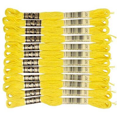DMC Art.117 1 box No. 25 embroidery thread (12 bundle input) col.307 (japan import) - Publicité DMC Art.117 1 box No. 25 embroidery thread (12 bundle input) col.307 (japan import) - Publicité