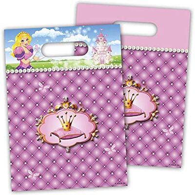 Folat Sacs cadeaux Princesses 6 pièces - Publicité Folat Sacs cadeaux Princesses 6 pièces - Publicité