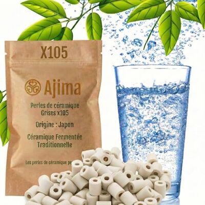 Ajima 105 Perles de Céramique Grises Fermentées – Filtre à Eau Naturel Anti-Calcaire pour Carafe, Bouilloire, Gourde, Lave-Linge – Purification et Adoucissement de l’Eau - Publicité Ajima 105 Perles de Céramique Grises Fermentées – Filtre à Eau Naturel Anti-Calcaire pour Carafe, Bouilloire, Gourde, Lave-Linge – Purification et Adoucissement de l’Eau - Publicité