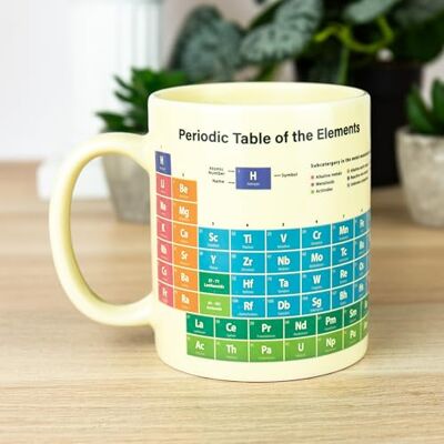 Gift Republic Tasse de table périodique Heat Reveal Changement de couleur Tasse à café/thé scientifique pour les amateurs de chimie Cadeau amusant et éducatif 350 ml - Publicité Gift Republic Tasse de table périodique Heat Reveal Changement de couleur Tasse à café/thé scientifique pour les amateurs de chimie Cadeau amusant et éducatif 350 ml - Publicité