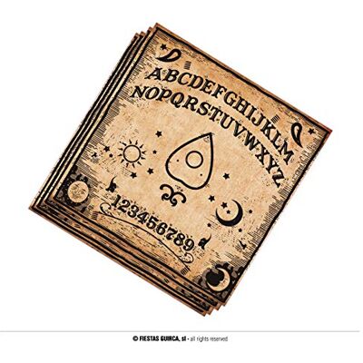 FIESTAS GUIRCA Serviettes Halloween Ouija - Publicité FIESTAS GUIRCA Serviettes Halloween Ouija - Publicité