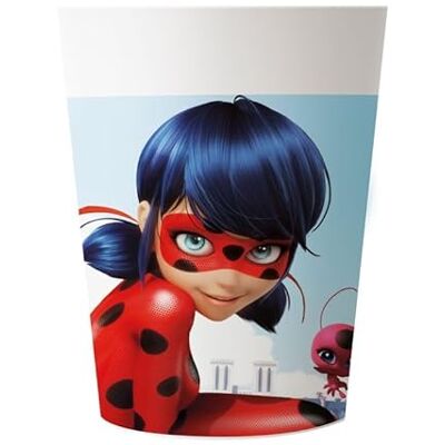 Procos 92858 Miraculous Ladybug Lot de 2 gobelets réutilisables 230 ML - Publicité Procos 92858 Miraculous Ladybug Lot de 2 gobelets réutilisables 230 ML - Publicité