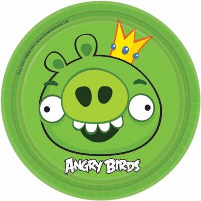amscan Generique 8 Assiettes Carton Angry Birds 17cm - Publicité amscan Generique 8 Assiettes Carton Angry Birds 17cm - Publicité