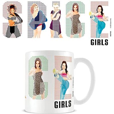 Pyramid Spice Girls Mug avec logo Pixels Blanc dans une boîte cadeau de présentation – Produit officiel - Publicité Pyramid Spice Girls Mug avec logo Pixels Blanc dans une boîte cadeau de présentation – Produit officiel - Publicité