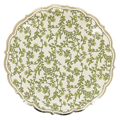 Artyfêtes Générique 8 ASSIETTES CARTON BOTANIC 23CM PISTACHE - Publicité Artyfêtes Générique 8 ASSIETTES CARTON BOTANIC 23CM PISTACHE - Publicité