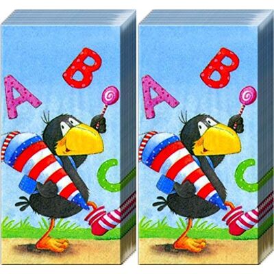 Taschentücher bedruckt Lot de 20 mouchoirs (2 x 10) Culotte ABC Départ scolaire École ABC - Publicité Taschentücher bedruckt Lot de 20 mouchoirs (2 x 10) Culotte ABC Départ scolaire École ABC - Publicité