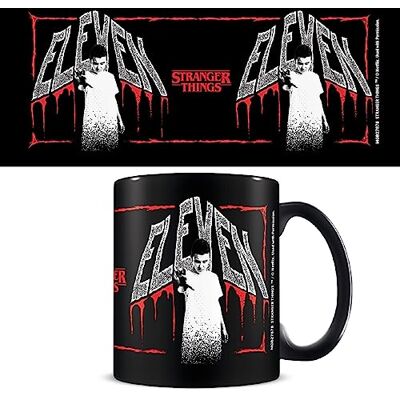 Pyramid International Stranger Things Tasse - Céramique - Inscription « Eleven » - Tasse - Publicité Pyramid International Stranger Things Tasse - Céramique - Inscription « Eleven » - Tasse - Publicité
