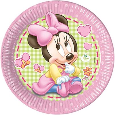 Procos Unique Party 71988 Lot de 8 assiettes de fête Motif Minnie Mouse 23 cm - Publicité Procos Unique Party 71988 Lot de 8 assiettes de fête Motif Minnie Mouse 23 cm - Publicité