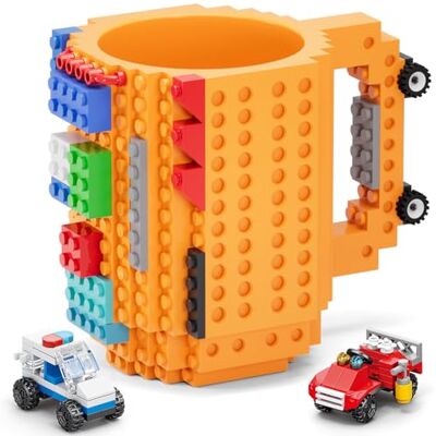 DAYMOO Brick Mug,Tasse à Café, Mug Noel,Cadeau Original Anniversaire Rigolo Homme Papa Amie Garçon Fille,Idee Cadeau Noël,Pâques,Halloween, Orange - Publicité DAYMOO Brick Mug,Tasse à Café, Mug Noel,Cadeau Original Anniversaire Rigolo Homme Papa Amie Garçon Fille,Idee Cadeau Noël,Pâques,Halloween, Orange - Publicité
