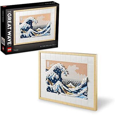 Lego Art Hokusai – The Great Wave 31208, 3D Japanese Wall Art, Framed Ocean Canvas Picture for Home or Office Décor, Creative DIY Activity, Arts & Crafts Kit, Hobbies for Adults - Publicité Lego Art Hokusai – The Great Wave 31208, 3D Japanese Wall Art, Framed Ocean Canvas Picture for Home or Office Décor, Creative DIY Activity, Arts & Crafts Kit, Hobbies for Adults - Publicité
