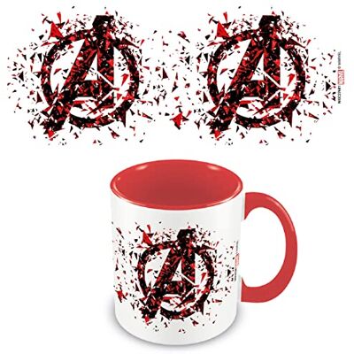 Pyramid Marvel Avengers Mug en céramique avec coffret cadeau Motif logo brisé 325 ml Produit officiel - Publicité Pyramid Marvel Avengers Mug en céramique avec coffret cadeau Motif logo brisé 325 ml Produit officiel - Publicité