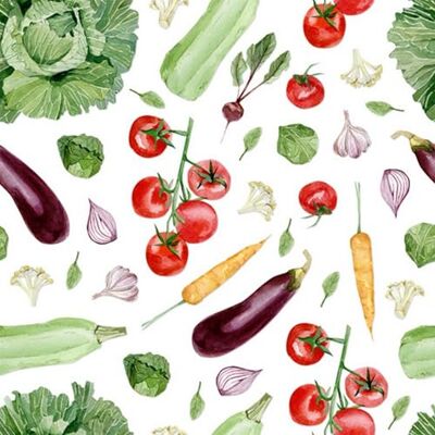 ti-flair Lot de 20 serviettes en papier avec motif de légumes pour la préparation comme décoration de table Convient également pour le découpage et la technique des serviettes 33 x 33 cm - Publicité ti-flair Lot de 20 serviettes en papier avec motif de légumes pour la préparation comme décoration de table Convient également pour le découpage et la technique des serviettes 33 x 33 cm - Publicité
