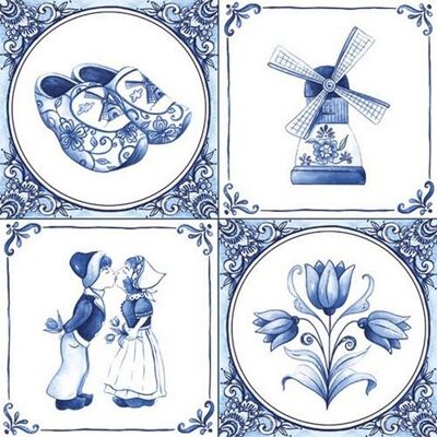 Ambiente Lot de 20 serviettes en papier motif Pays-Bas Collage Décoration table Papier motif Convient découpage technique 33 x 33 cm - Publicité Ambiente Lot de 20 serviettes en papier motif Pays-Bas Collage Décoration table Papier motif Convient découpage technique 33 x 33 cm - Publicité