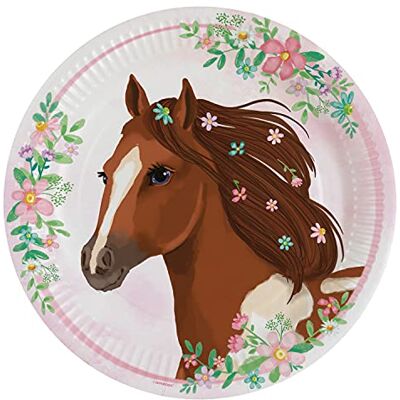 amscan 9909874 – Lot de 8 Assiettes de fête en Forme de Cheval, diamètre 22,8 cm, Vaisselle jetable, décoration de Table, Cadeau, fête à thème - Publicité amscan 9909874 – Lot de 8 Assiettes de fête en Forme de Cheval, diamètre 22,8 cm, Vaisselle jetable, décoration de Table, Cadeau, fête à thème - Publicité