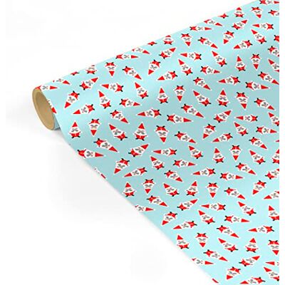 Clairefontaine 223886C Une bobine papier cadeau Tiny Rolls 5x0,35m (spéciale petite largeur) 80g, Père Noël - Publicité Clairefontaine 223886C Une bobine papier cadeau Tiny Rolls 5x0,35m (spéciale petite largeur) 80g, Père Noël - Publicité