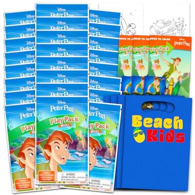 Disney Ensemble de mini cadeaux de fête Peter Pan et Fée Clochette pour enfants – Ensemble avec 24 mini packs de jeu Peter Pan/Fée Clochette avec pages à colorier, autocollants et plus encore - Publicité Disney Ensemble de mini cadeaux de fête Peter Pan et Fée Clochette pour enfants – Ensemble avec 24 mini packs de jeu Peter Pan/Fée Clochette avec pages à colorier, autocollants et plus encore - Publicité