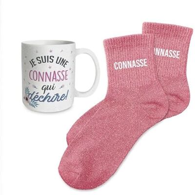 STC Coffret mug chaussettes paillettes affectif connasse - Publicité STC Coffret mug chaussettes paillettes affectif connasse - Publicité