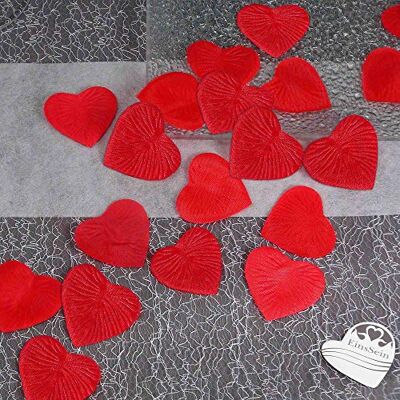 EinsSein 100x Pétales de roses cœur 4cm rouge confetti paillette paillettes confiti mariage sortie eglise decoration table eglis anniversaire petite mega plastique métallique accessoire de l amour - Publicité EinsSein 100x Pétales de roses cœur 4cm rouge confetti paillette paillettes confiti mariage sortie eglise decoration table eglis anniversaire petite mega plastique métallique accessoire de l amour - Publicité
