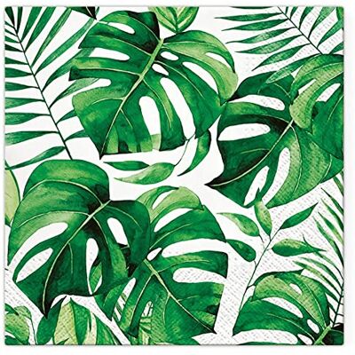Servietten Sommer Lot de 20 serviettes de table Motif feuilles de la jungle Monstera, Forêt urbaine, Jungle, Feuilles, Tropical, exotique, Été, Décoration de table 33 x 33 cm - Publicité Servietten Sommer Lot de 20 serviettes de table Motif feuilles de la jungle Monstera, Forêt urbaine, Jungle, Feuilles, Tropical, exotique, Été, Décoration de table 33 x 33 cm - Publicité