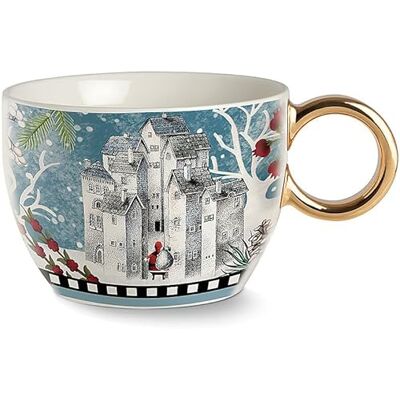 Egan Tasse Petit déjeuner Noël Paysage, d'une capacité de 530 ml. La référence est: 120116 - Publicité Egan Tasse Petit déjeuner Noël Paysage, d'une capacité de 530 ml. La référence est: 120116 - Publicité
