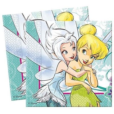 Disney 200 ml Fairyland Fairies gobelets Serviettes - Publicité Disney 200 ml Fairyland Fairies gobelets Serviettes - Publicité