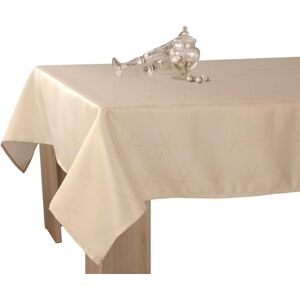Le linge de Jules Nappe Lurex Entretien Facile Crème et Doré Rectangle 150 x 300 cm - Publicité Le linge de Jules Nappe Lurex Entretien Facile Crème et Doré Rectangle 150 x 300 cm - Publicité