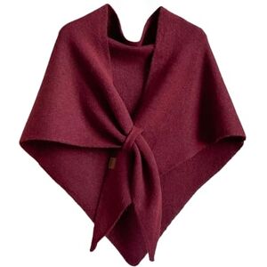 LIUYUYOUGO Châles Femme Châle Triangle Pour Femme Élégant Et Doux En Faux Cachemire Noué Sur Le Devant Tricoté Chaud Pour L'Hiver Poncho Cardigan Pour Robe De Soirée Noël Mariage Bordeaux Et - Publicité LIUYUYOUGO Châles Femme Châle Triangle Pour Femme Élégant Et Doux En Faux Cachemire Noué Sur Le Devant Tricoté Chaud Pour L'Hiver Poncho Cardigan Pour Robe De Soirée Noël Mariage Bordeaux Et - Publicité