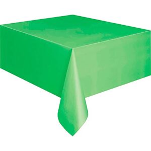 Unique Party 5098 Nappe en Plastique Vert Citron 2,74 m x 1,37 m - Publicité