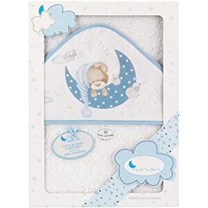 Serviette en Coton Bleu Bear Sleeping 100x100 - Serviette - Publicité Serviette en Coton Bleu Bear Sleeping 100x100 - Serviette - Publicité