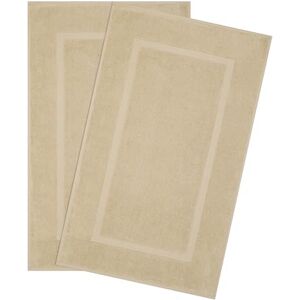 Hammetex Lot de 2 Tapis de Bain 51x86 cm, 100% Coton 900 GSM, Antidérapants, Lavables, Absorbants, Certifiés Oeko-TEX, Beige - Publicité Hammetex Lot de 2 Tapis de Bain 51x86 cm, 100% Coton 900 GSM, Antidérapants, Lavables, Absorbants, Certifiés Oeko-TEX, Beige - Publicité