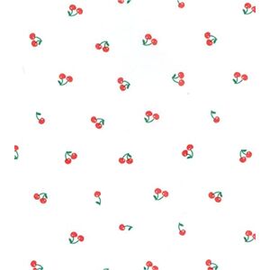 CRS Fur Fabrics Tissu en Polycoton imprimé Cerises sur Blanc, 1 m, 110 cm x 100 cm, Multicolore, 1Mtr 110cmx100cm - Publicité CRS Fur Fabrics Tissu en Polycoton imprimé Cerises sur Blanc, 1 m, 110 cm x 100 cm, Multicolore, 1Mtr 110cmx100cm - Publicité