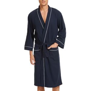 Mnemo Peignoir de Bain Homme Gaufré Kimono légère Waffle Robe de Chambre Coton Organique, Marine, L - Publicité Mnemo Peignoir de Bain Homme Gaufré Kimono légère Waffle Robe de Chambre Coton Organique, Marine, L - Publicité