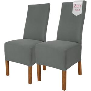 sh SCHEFFLER-HOME LIVE HOMESTYLE SCHEFFLER-Home Housse de Chaise Extensible « Emma » / Lot de 2 / Gris / Élastique en Coton / Avec Bande Élastique / Élégante - Publicité sh SCHEFFLER-HOME LIVE HOMESTYLE SCHEFFLER-Home Housse de Chaise Extensible « Emma » / Lot de 2 / Gris / Élastique en Coton / Avec Bande Élastique / Élégante - Publicité