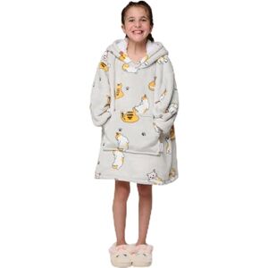 G-HEAT Pull Plaid Enfant Ultra-Doux avec Doublure Sherpa Motif Chat Coupe Oversized Confortable Tenue Cocooning pour Filles et Garçons Idéal Maison, Jeux et Camping - Publicité G-HEAT Pull Plaid Enfant Ultra-Doux avec Doublure Sherpa Motif Chat Coupe Oversized Confortable Tenue Cocooning pour Filles et Garçons Idéal Maison, Jeux et Camping - Publicité