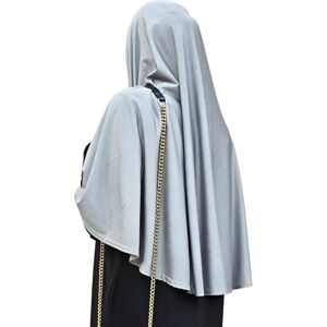 Yaqeen aparell Hijab instantané XL une pièce Al Amira avec couvre-menton idéal pour la maison/bureau/mosquée/Madrassa/Umrah/Hajj/Ramadan/Aïd/cadeau, gris clair, Taille unique - Publicité Yaqeen aparell Hijab instantané XL une pièce Al Amira avec couvre-menton idéal pour la maison/bureau/mosquée/Madrassa/Umrah/Hajj/Ramadan/Aïd/cadeau, gris clair, Taille unique - Publicité