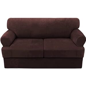 GEBIN Housses de Canapé avec Housses de Coussin de siège en T Séparées, Housse De Canapé Velours 2/3 Places avec Housse De Siège De Canapé Dessous élastiqu (Marron,2 Places) - Publicité GEBIN Housses de Canapé avec Housses de Coussin de siège en T Séparées, Housse De Canapé Velours 2/3 Places avec Housse De Siège De Canapé Dessous élastiqu (Marron,2 Places) - Publicité